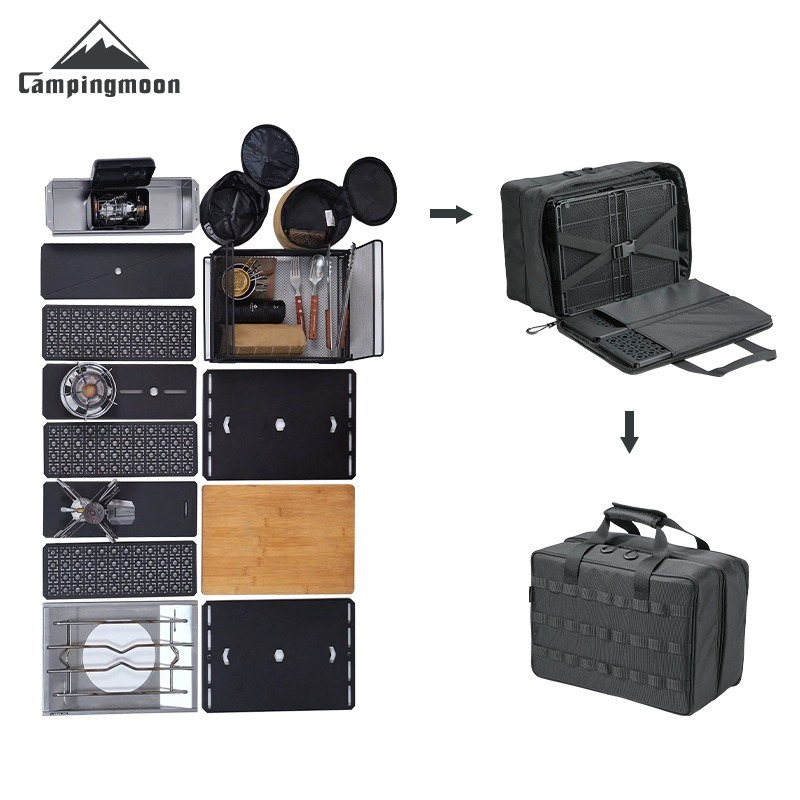 CAMPINGMOON Tas Penyimpanan Ka - Outdoor Camping Table With Storage ulasan dan harga