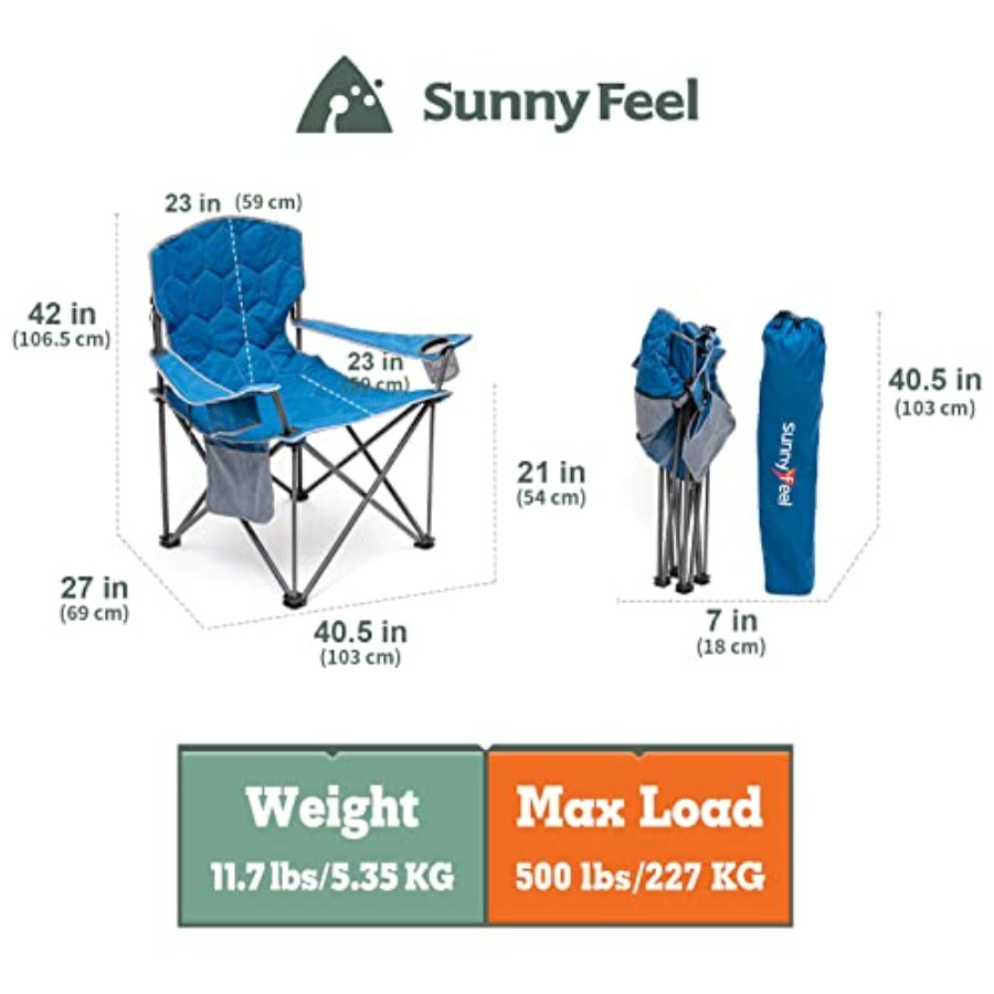 Kursi berkemah ukuran besar XX - Outdoor Oversized Camping Chair ulasan dan harga