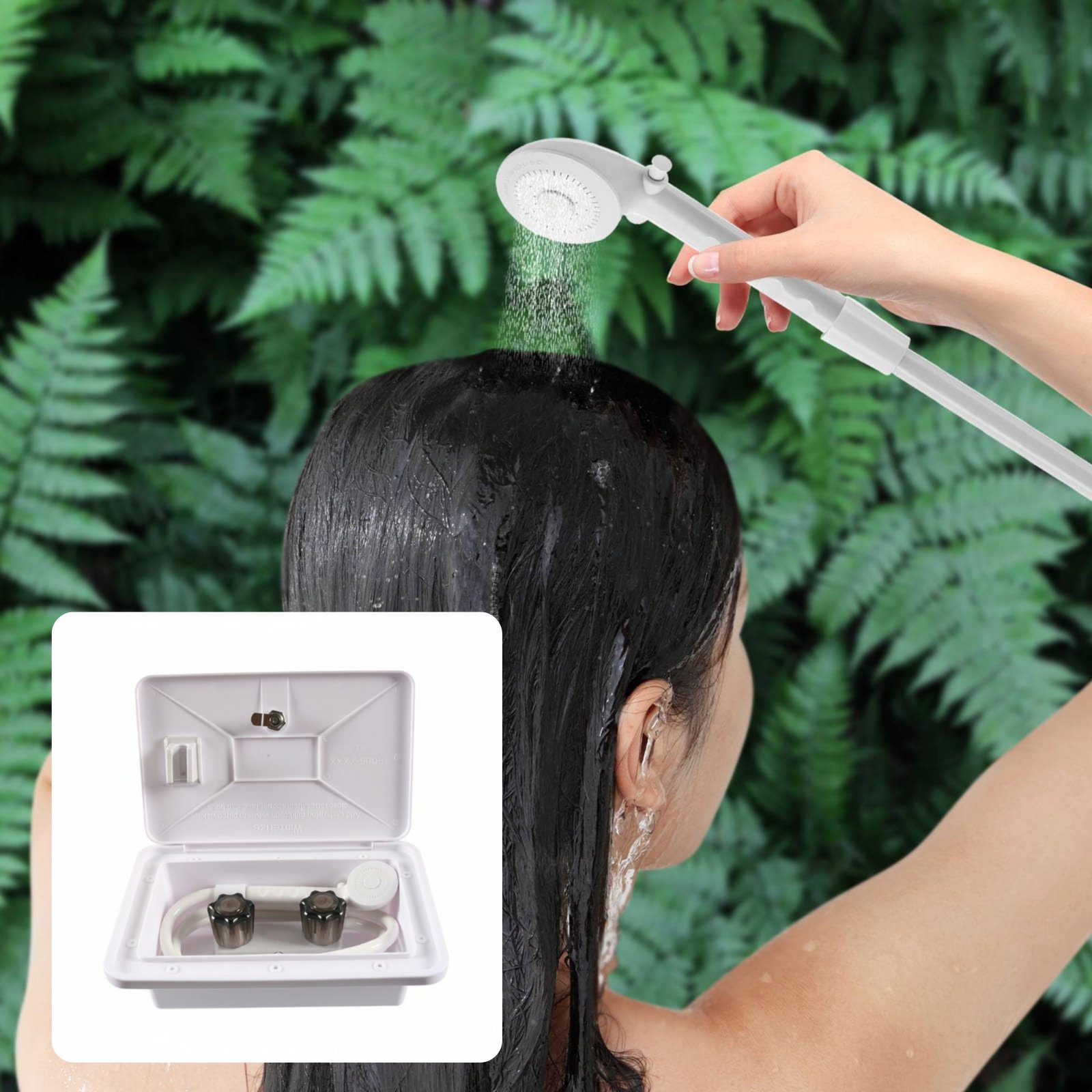 Kotak Shower Eksterior RV Komp - Outdoor Camping Shower ulasan dan harga