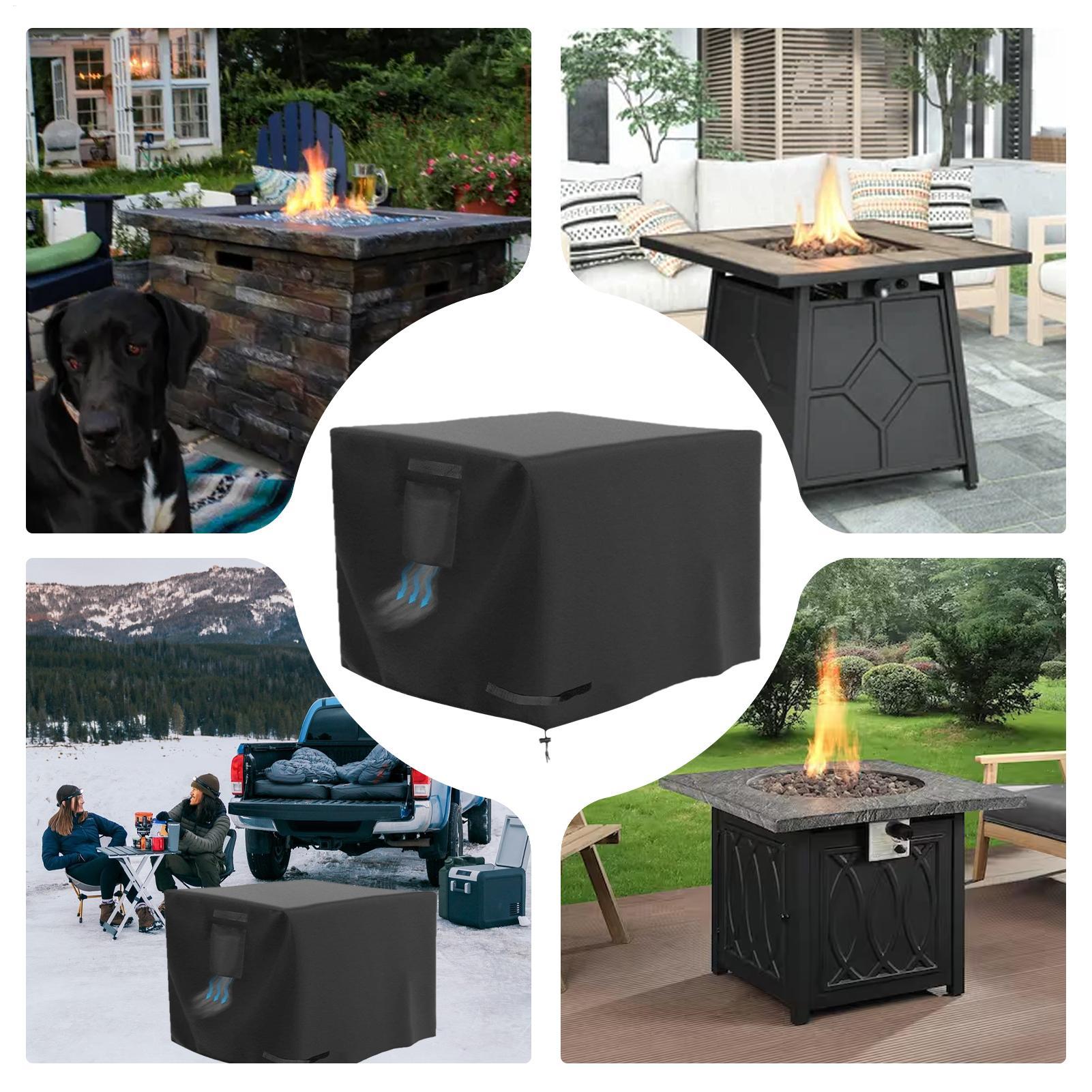Penutup Perapian Persegi 30 In - Outdoor Camping Fire ulasan dan harga