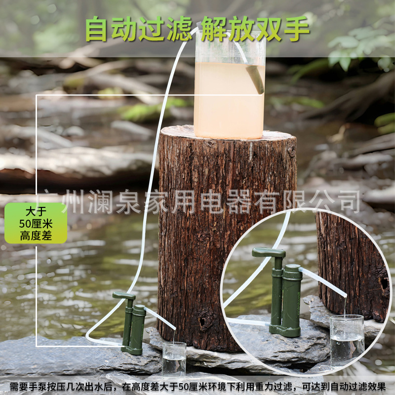 Filter Air untuk Berkemah, Pem - Outdoor Camping Water Filter ulasan dan harga