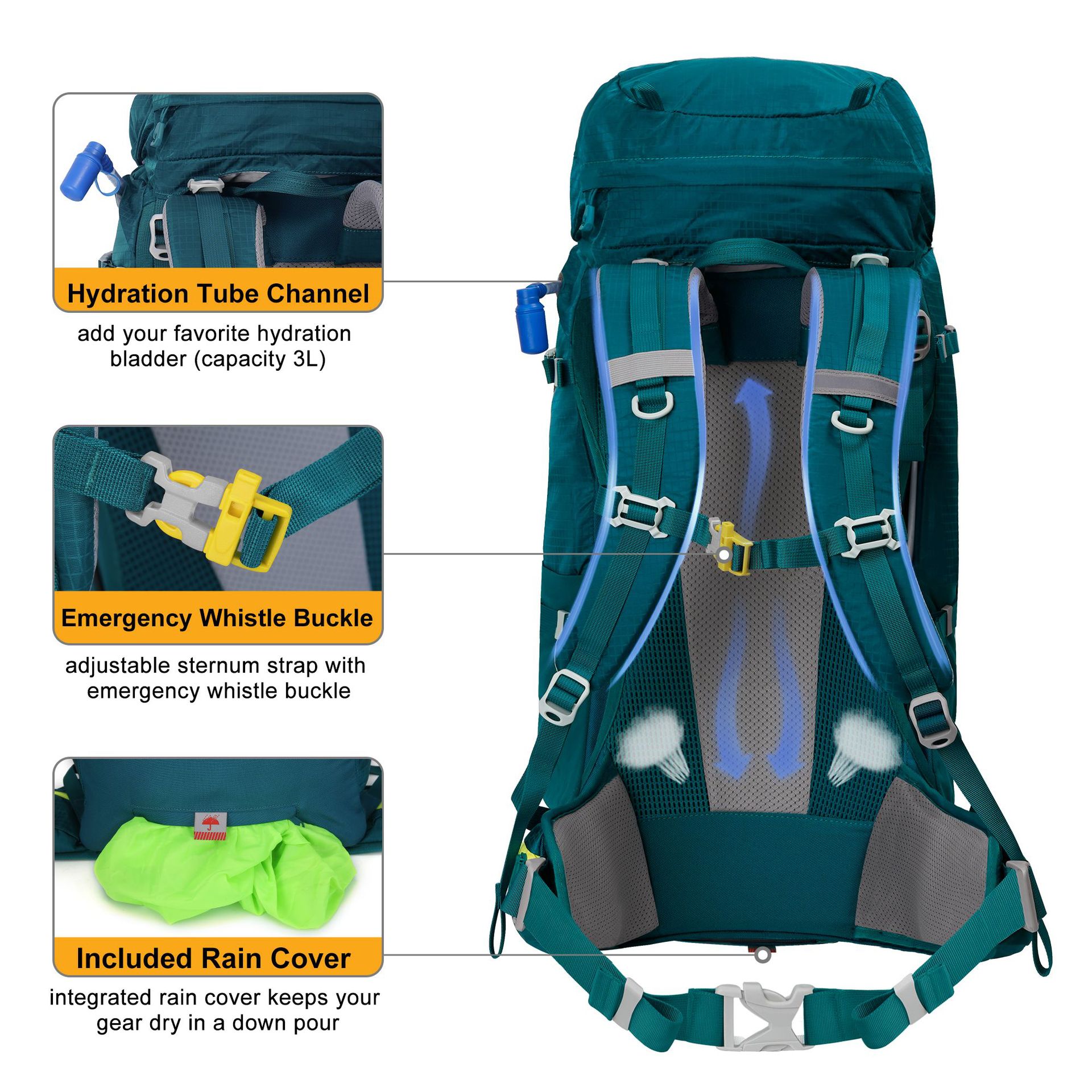 Tas hiking outdoor ringan dari - Lightweight Backpack 65L ulasan dan harga