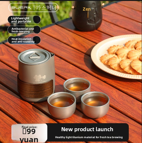 Set Teh Portabel untuk Perjala - Outdoor Camping Kettle ulasan dan harga