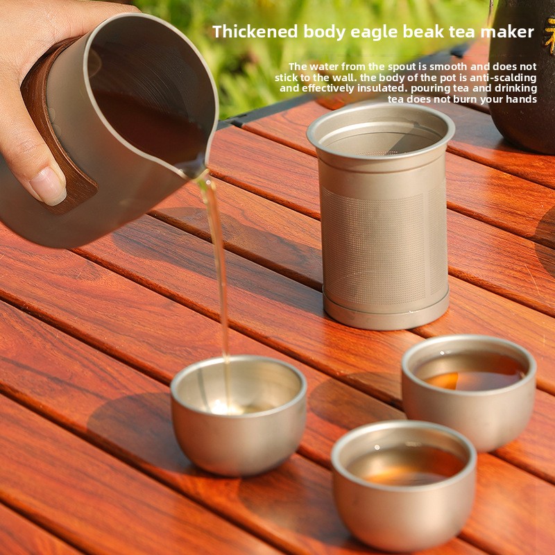 Set Teh Portabel untuk Perjala - Outdoor Camping Kettle ulasan dan harga