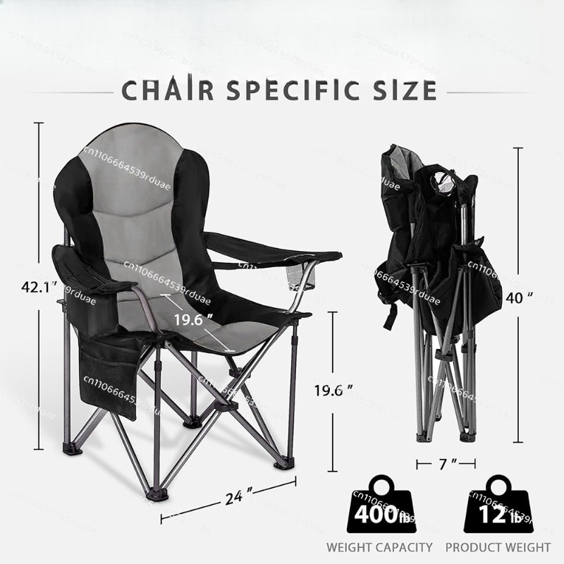 Kursi lipat untuk berkemah di  - Outdoor Oversized Camping Chair ulasan dan harga