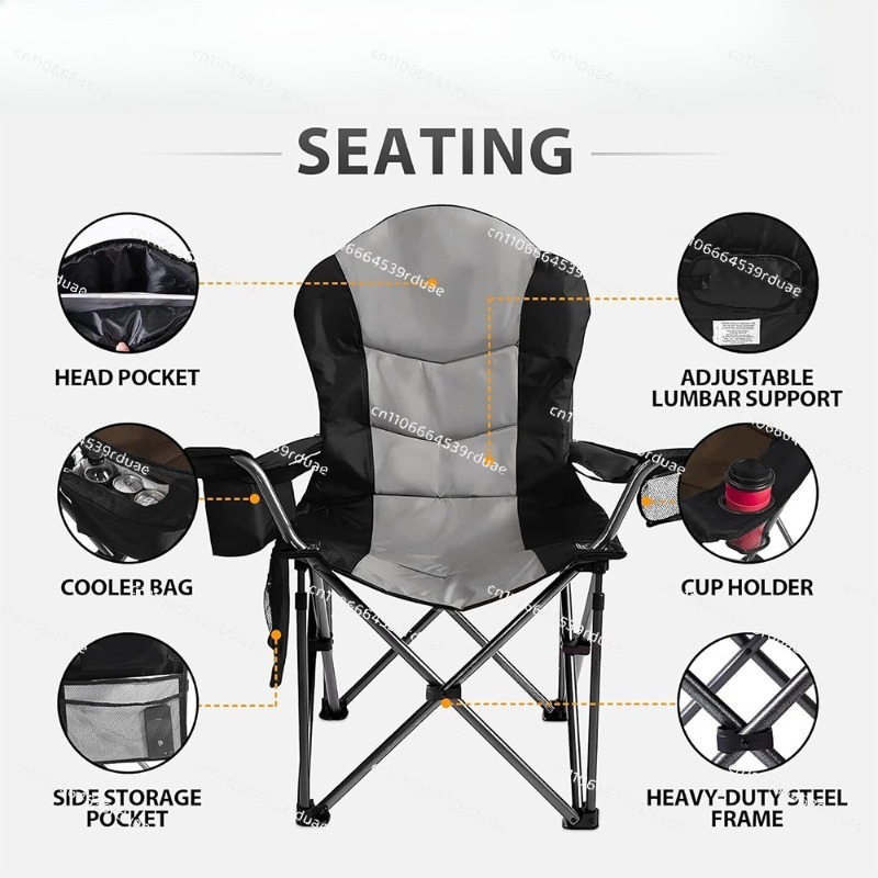 Kursi lipat untuk berkemah di  - Outdoor Oversized Camping Chair ulasan dan harga