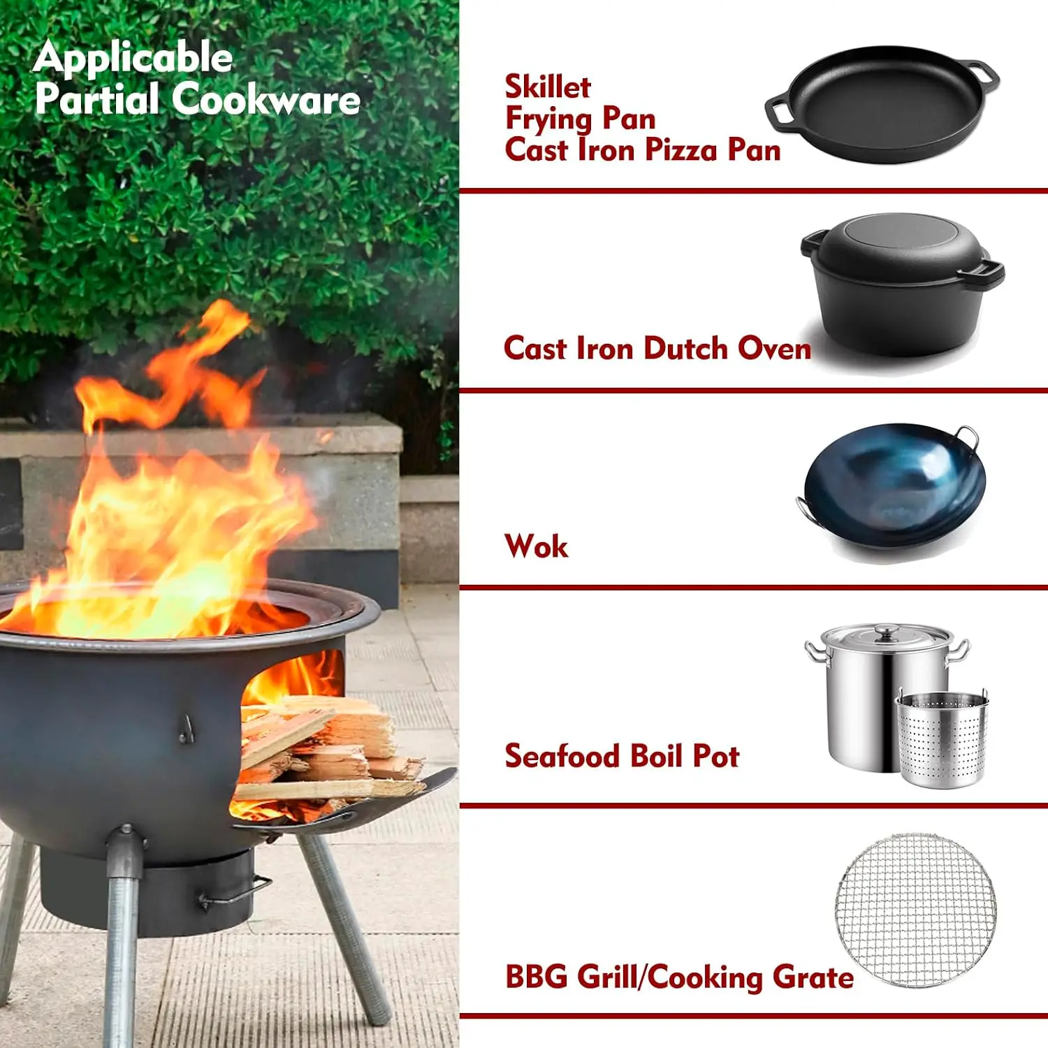 Kompor Kayu Multifungsi dengan - Outdoor Camping Wood Burning Stove ulasan dan harga