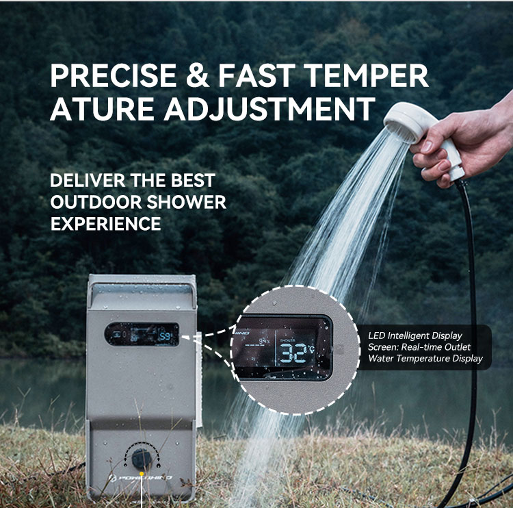 Pemanas Air Luar Ruangan Power - Outdoor Camping Hot Water Heater ulasan dan harga