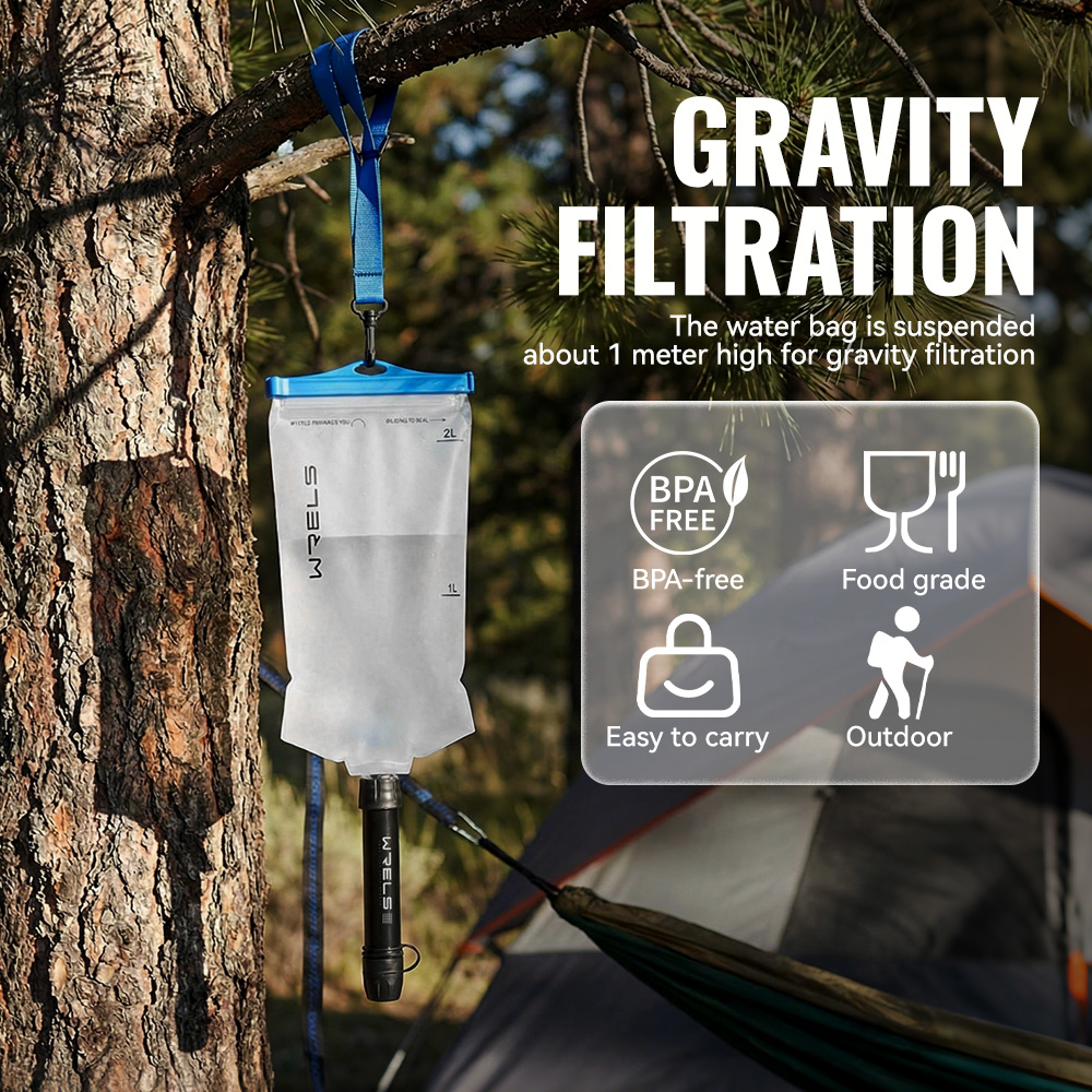 WRELS Pemurni Air Luar Ruangan - Outdoor Camping Water Filter ulasan dan harga