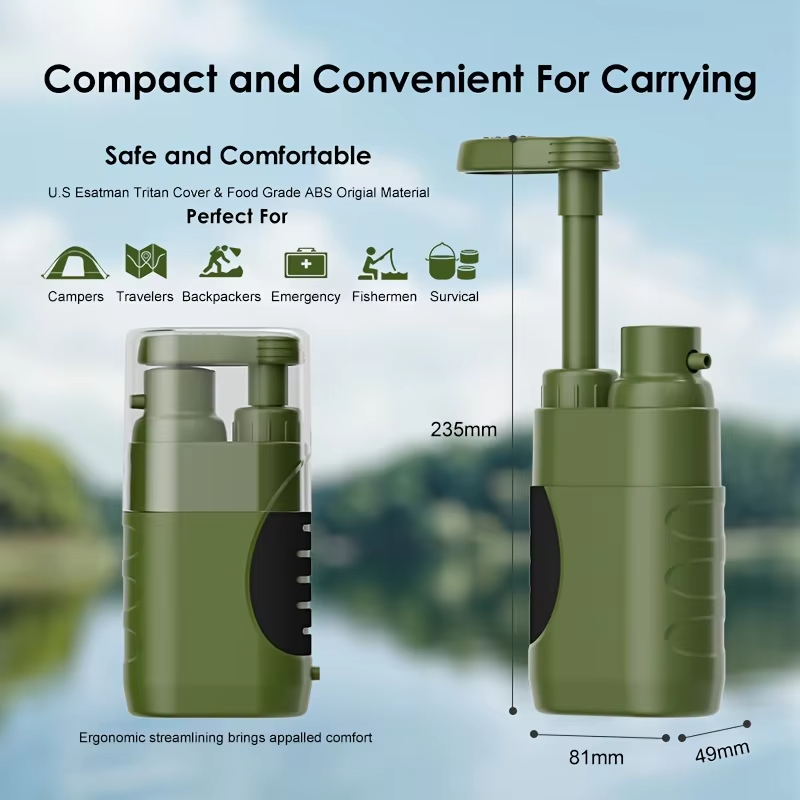 Filter Air Luar Ruangan Pemurn - Outdoor Camping Water Filter ulasan dan harga