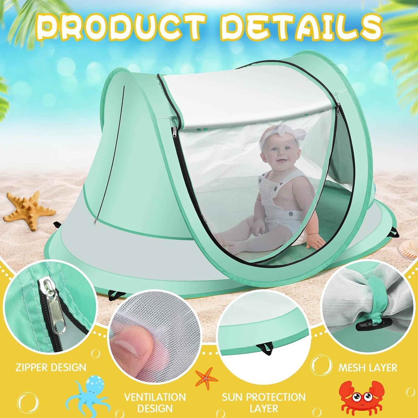 Tenda Pantai Anak UPF 50 Kanop - Outdoor Camping Games For Kids ulasan dan harga