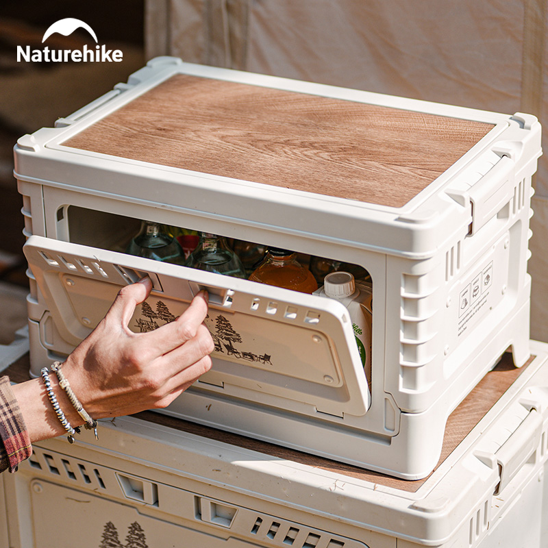 Naturehike kotak berkemah 60l, - Outdoor Camping Table With Storage ulasan dan harga