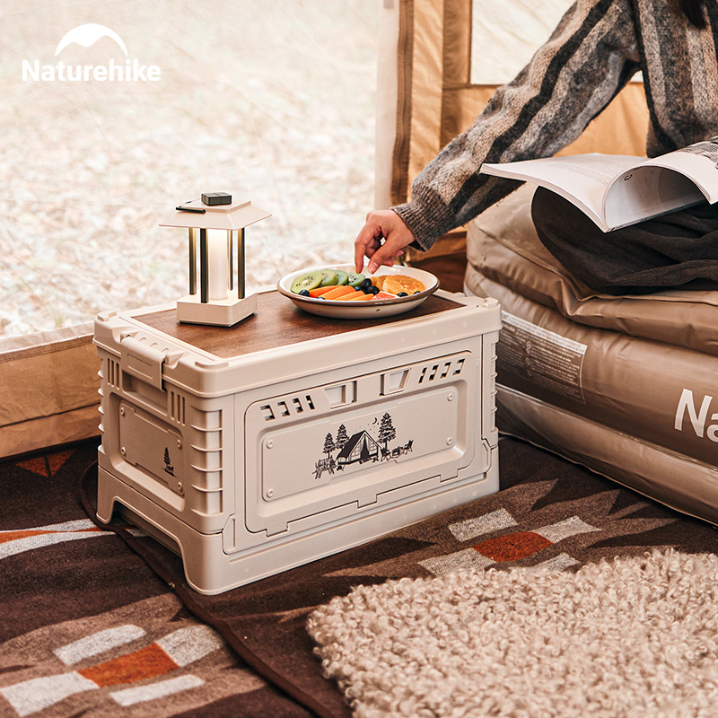 Naturehike kotak berkemah 60l, - Outdoor Camping Table With Storage ulasan dan harga