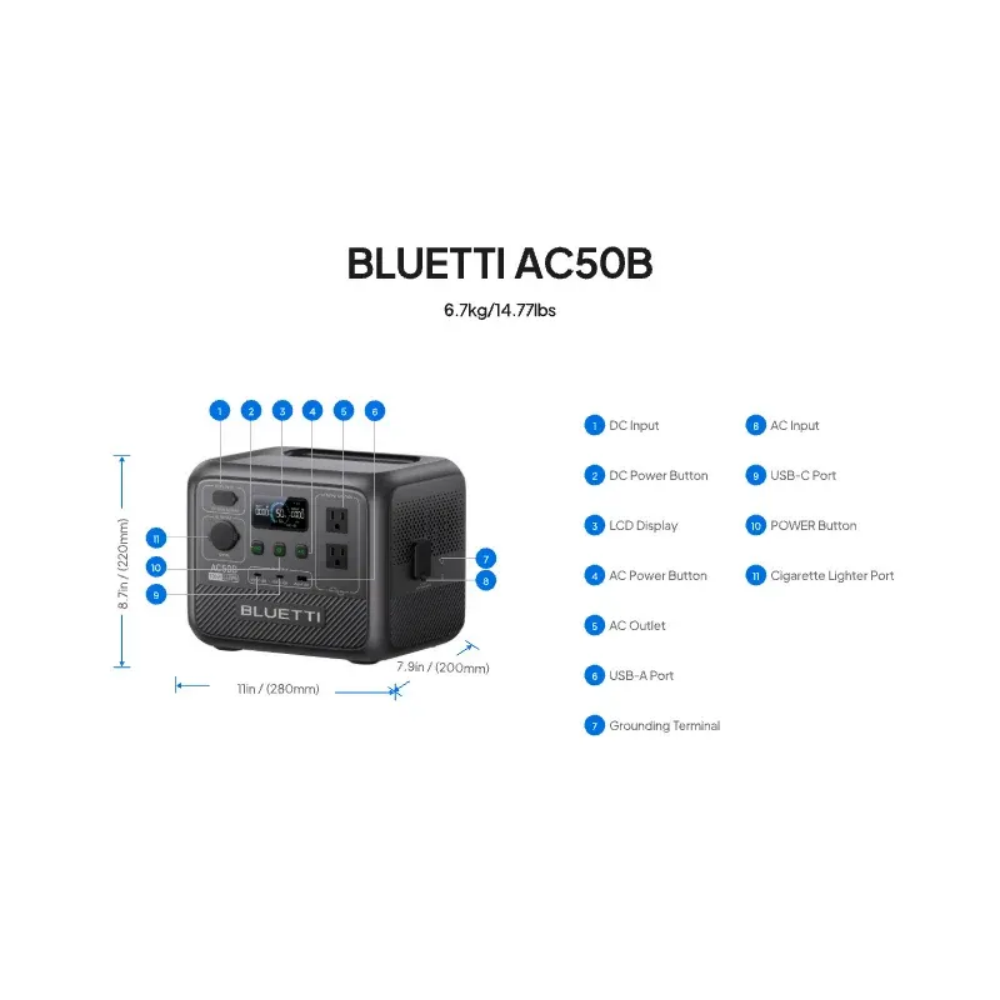 BLUETTI AC50B Pembangkit Listr - Outdoor Camping Kettle ulasan dan harga