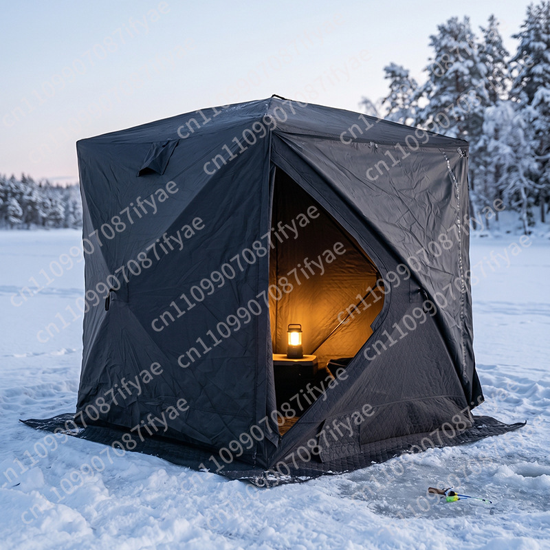 Tenda memancing es sauna luar  - Outdoor Camping In Winter ulasan dan harga