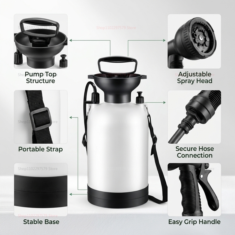 Shower Camping Portabel 5L Sis - Outdoor Camping Shower ulasan dan harga