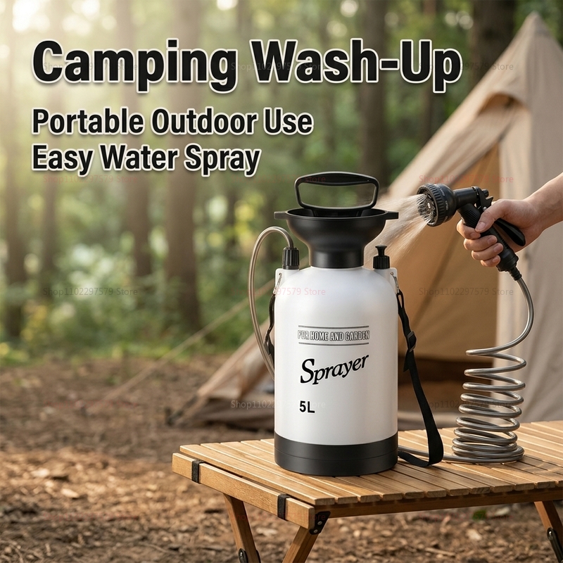 Shower Camping Portabel 5L Sis - Outdoor Camping Shower ulasan dan harga