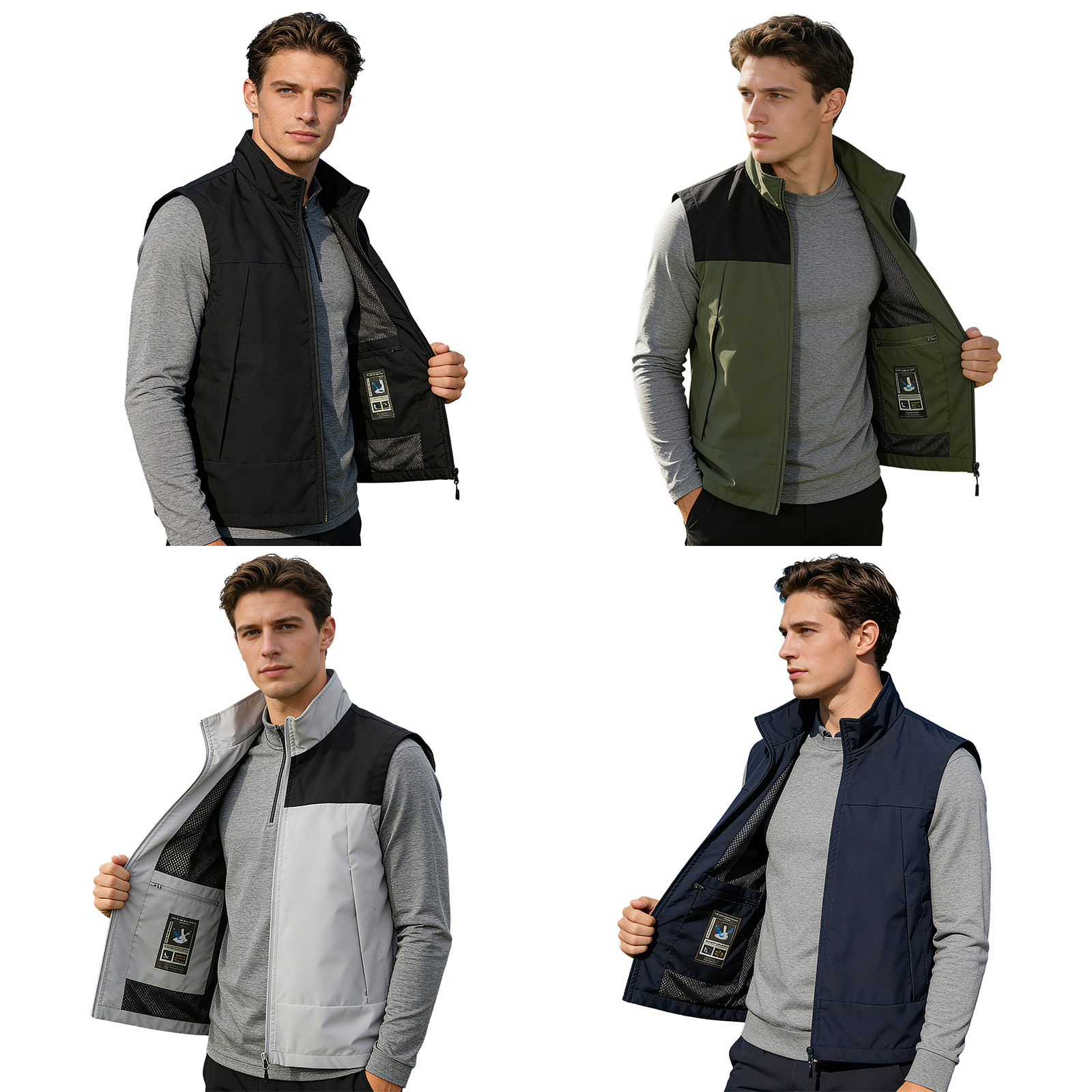 # Rompi Golf Pria M-5XL Kerah  - Outdoor Camping In Winter ulasan dan harga