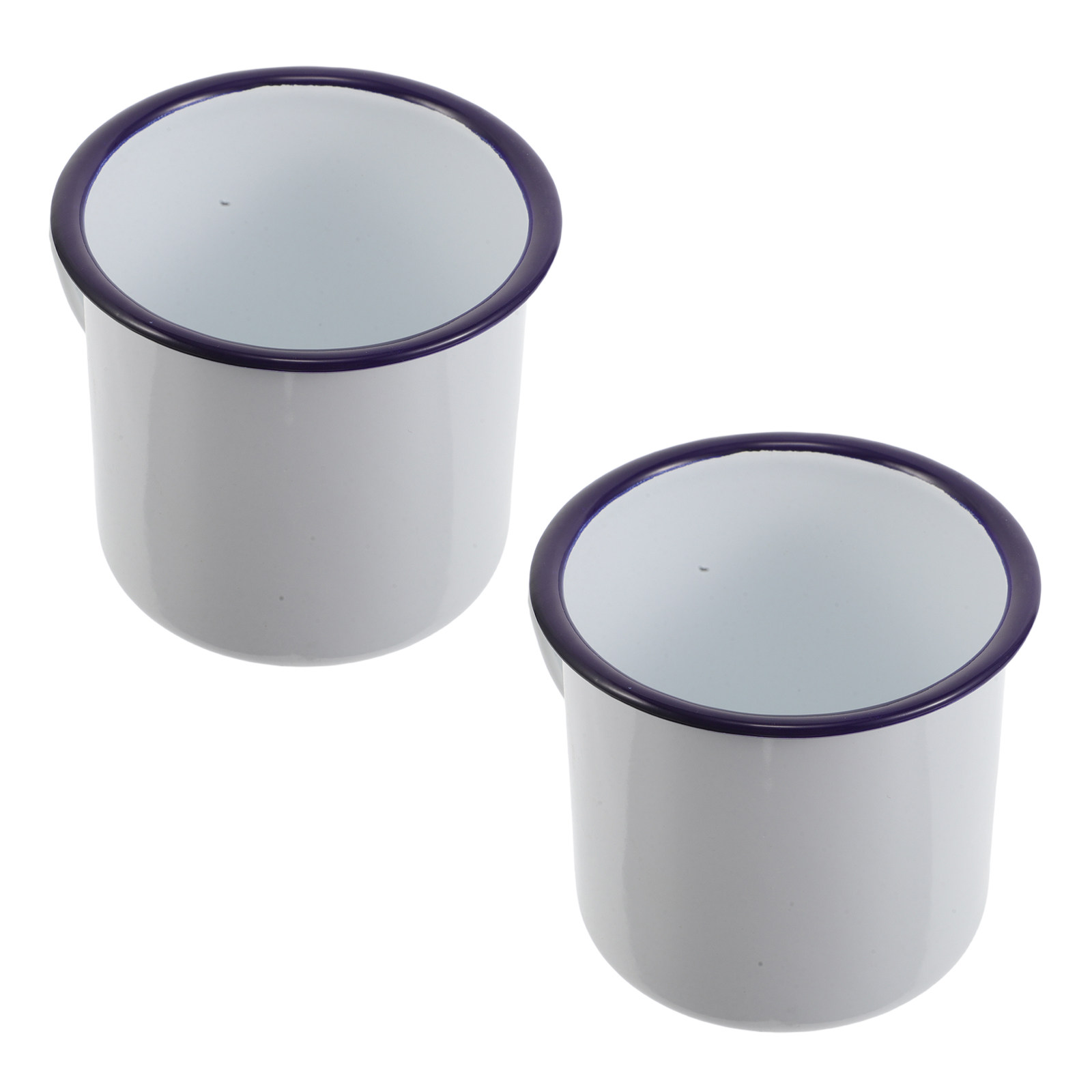 2Pcs Set Mug Enamel Cangkir Ko - Outdoor Camping In Winter ulasan dan harga