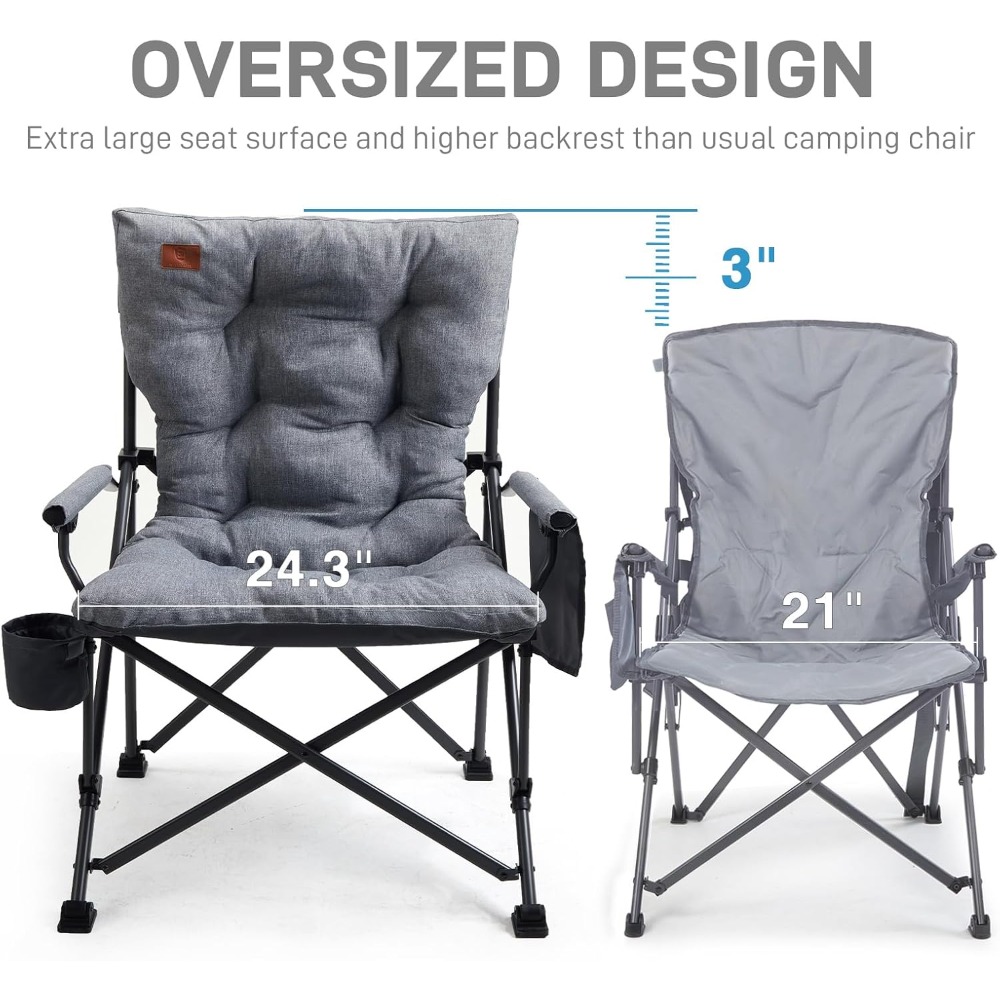 Kursi Lipat Camping Ukuran Bes - Outdoor Oversized Camping Chair ulasan dan harga