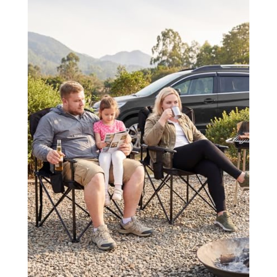 Kursi berkemah luar ruangan: r - Outdoor Oversized Camping Chair ulasan dan harga