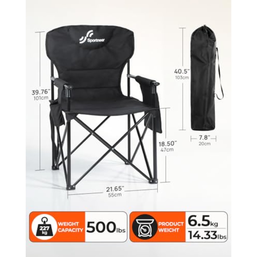 Kursi berkemah luar ruangan: r - Outdoor Oversized Camping Chair ulasan dan harga
