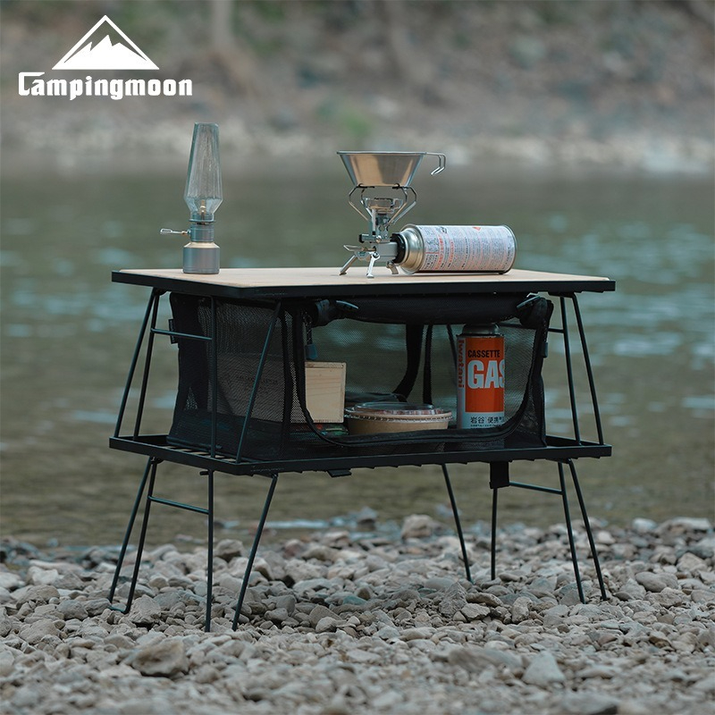 CAMPINGMOON T-230 Rak Penyimpa - Outdoor Camping Table With Storage ulasan dan harga