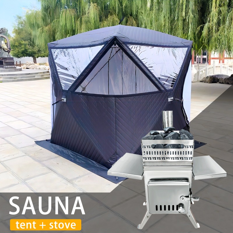 Kompor Sauna Baja Tahan Karat  - Outdoor Camping Wood Burning Stove ulasan dan harga