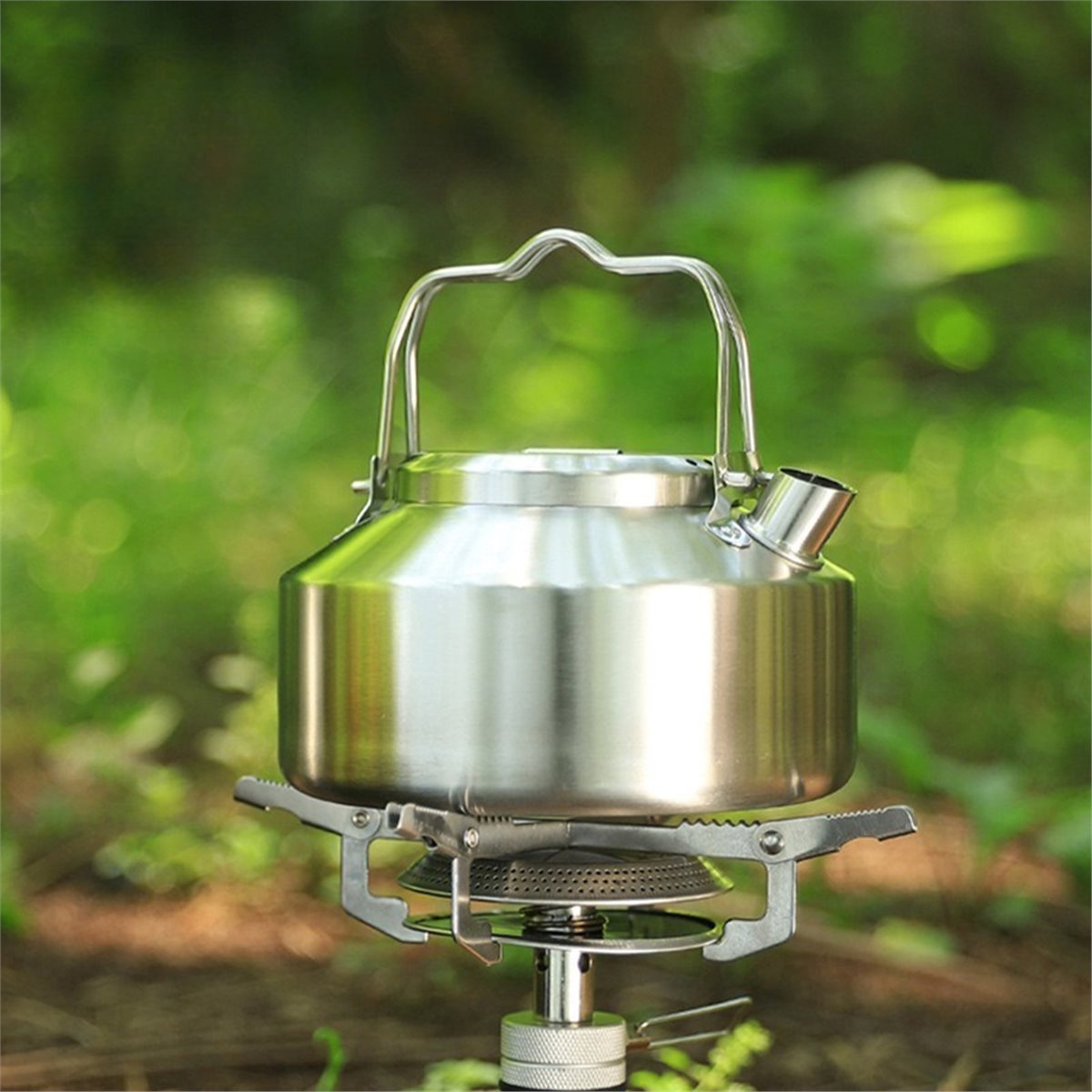 KETEL AIR POPULAR-Bahan Stainl - Outdoor Camping Kettle ulasan dan harga