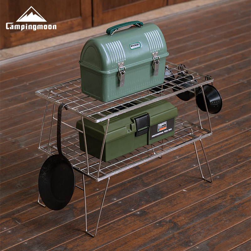 Meja Penyimpanan Ringan dari B - Outdoor Camping Table With Storage ulasan dan harga