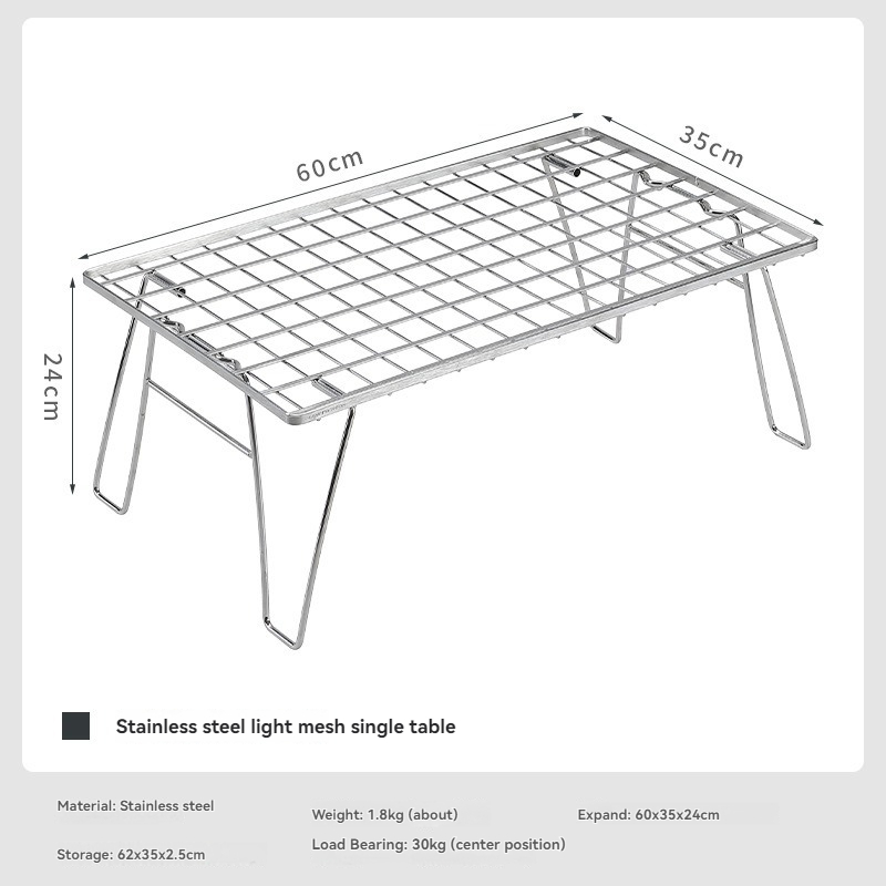 Meja Penyimpanan Ringan dari B - Outdoor Camping Table With Storage ulasan dan harga