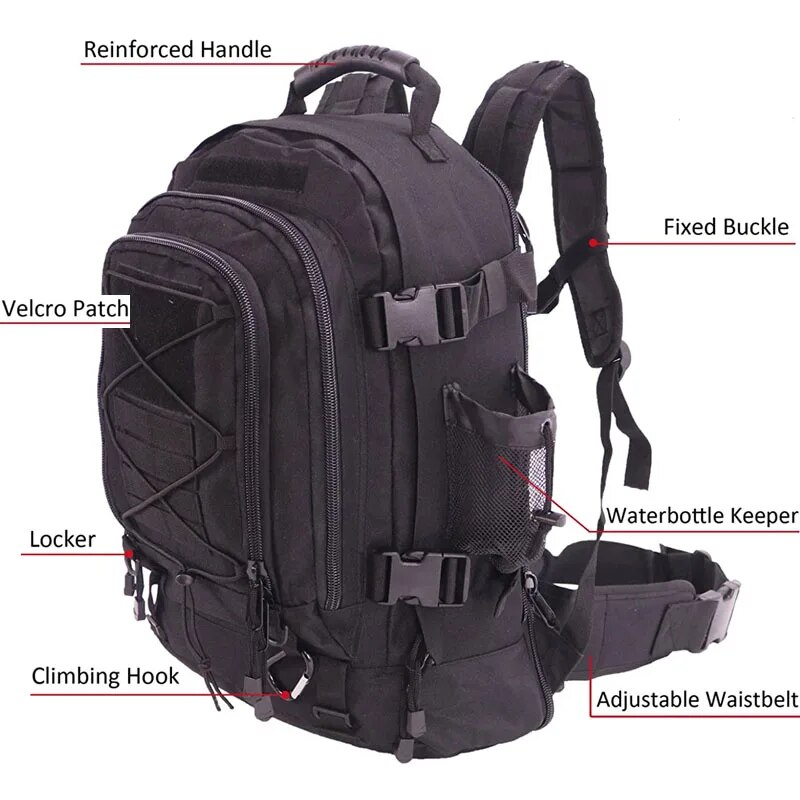 Tas ransel taktis pria, tas pu - Lightweight Backpack 65L ulasan dan harga