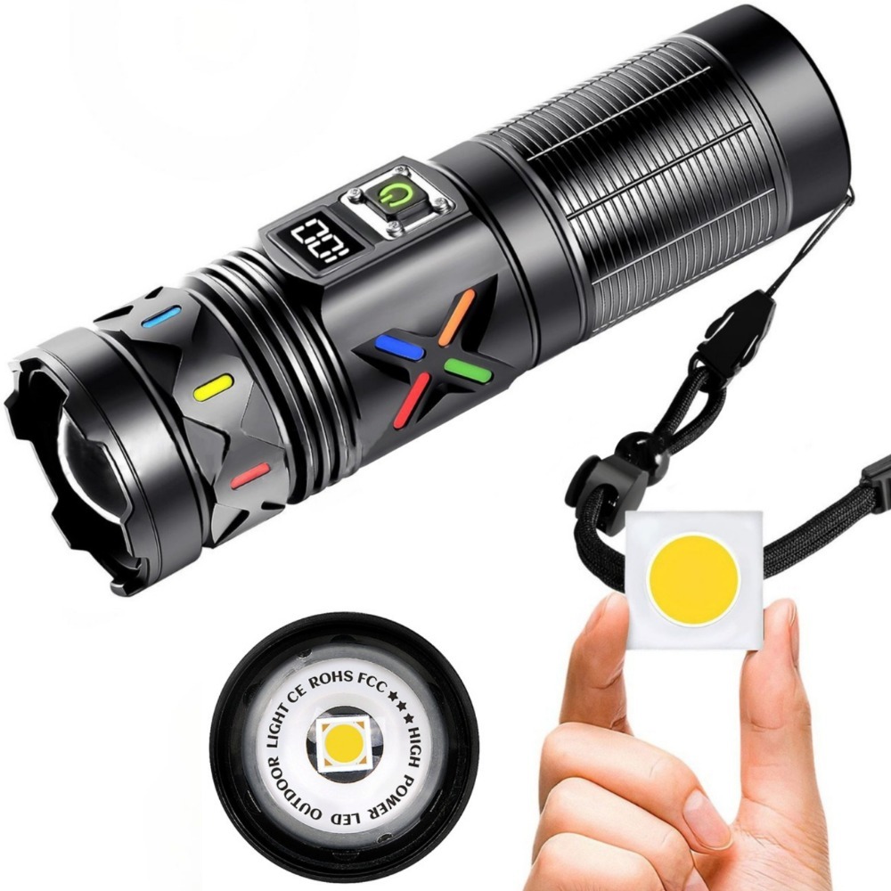 Senter LED Daya Tinggi Zoom Te - Outdoor Camping Lantern ulasan dan harga