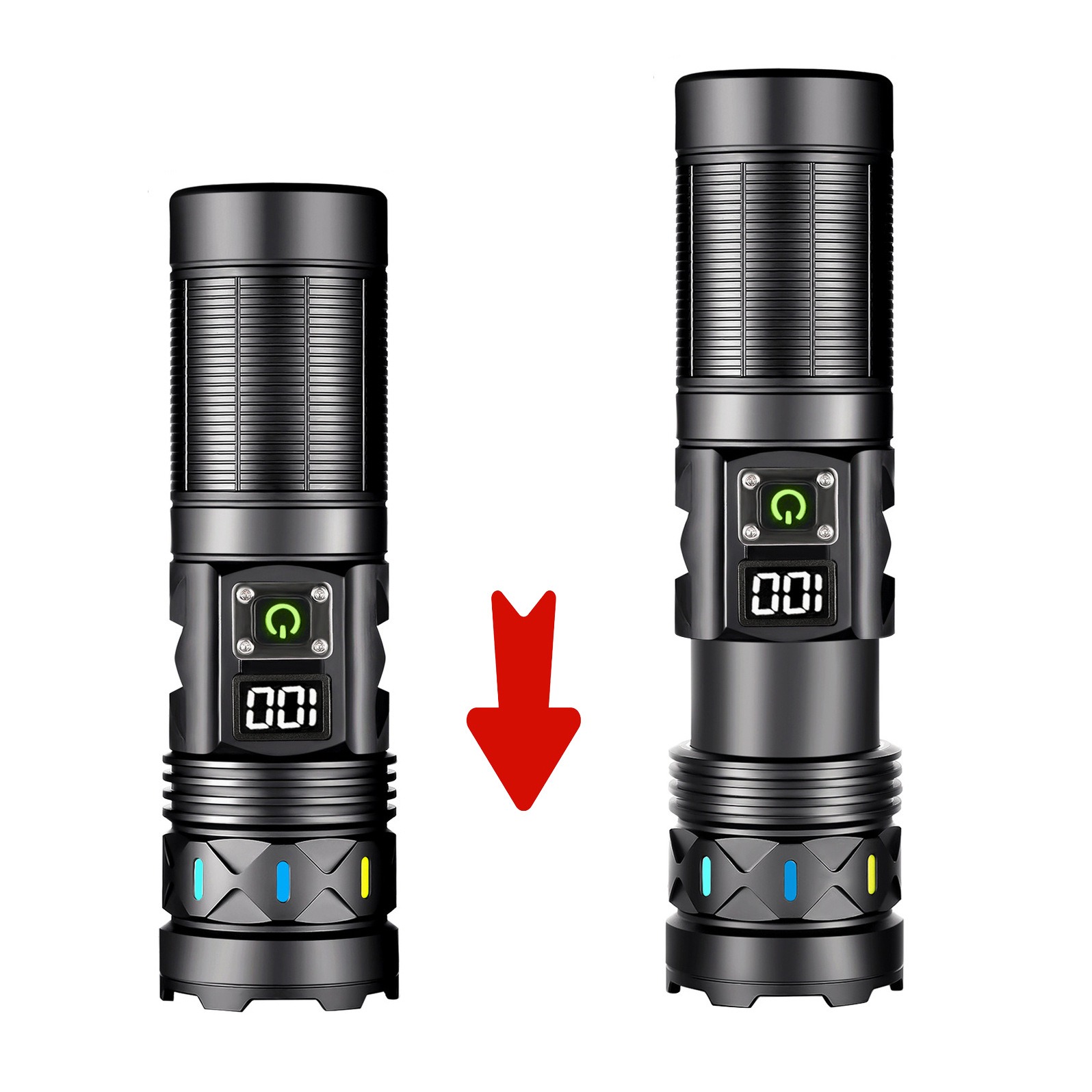 Senter LED Daya Tinggi Zoom Te - Outdoor Camping Lantern ulasan dan harga