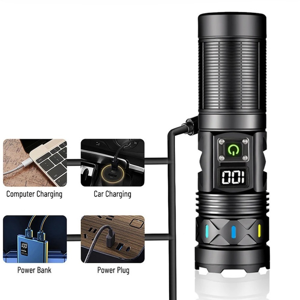 Senter LED Daya Tinggi Zoom Te - Outdoor Camping Lantern ulasan dan harga