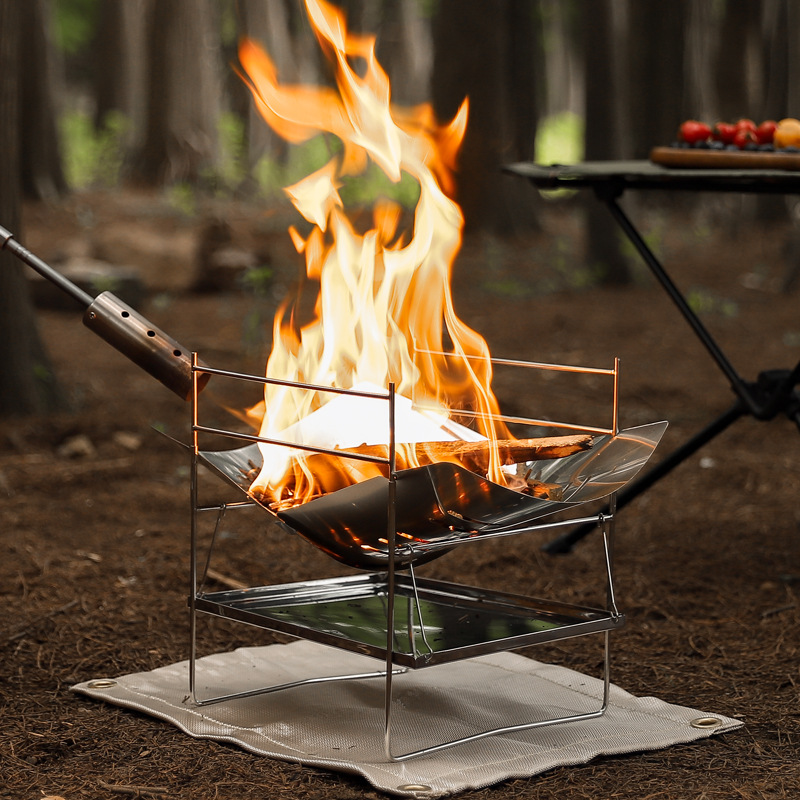 Kompor Berkemah Pembakaran Kay - Outdoor Camping Wood Burning Stove ulasan dan harga