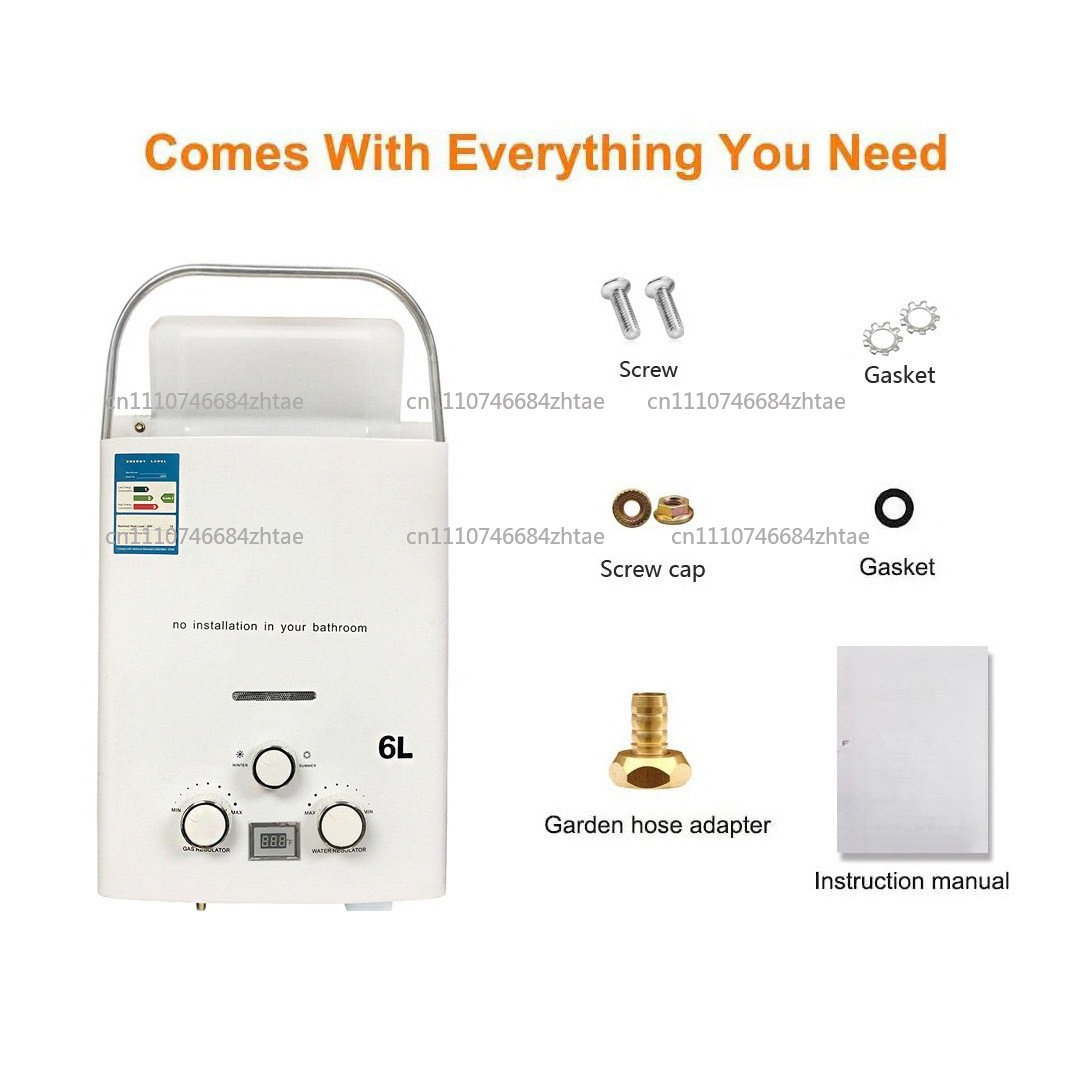 Pemanas Air Tanpa Tangki Gas L - Outdoor Camping Hot Water Heater ulasan dan harga