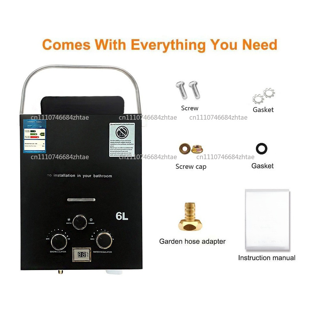 Pemanas Air Tanpa Tangki Gas L - Outdoor Camping Hot Water Heater ulasan dan harga