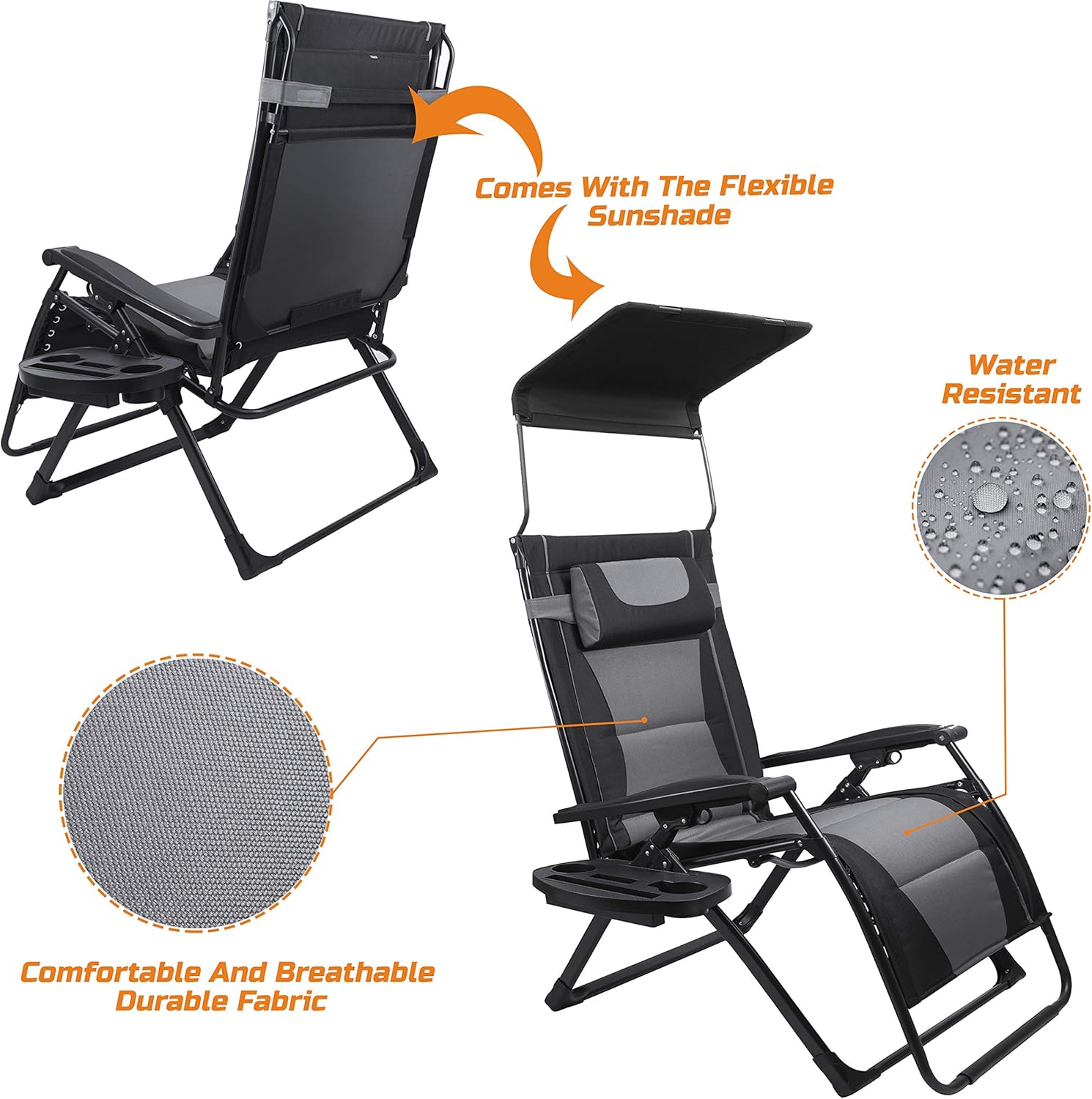 Kursi Lipat Recliner Ukuran XX - Outdoor Oversized Camping Chair ulasan dan harga