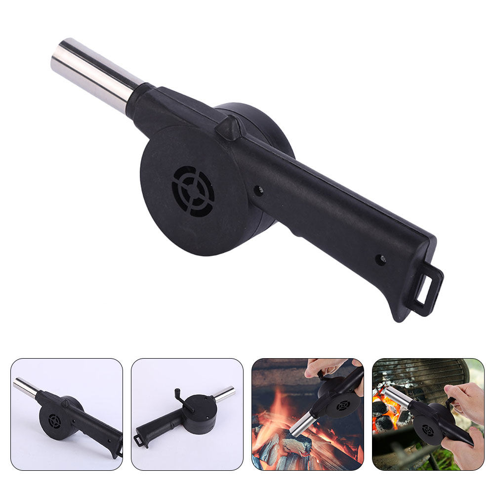 Kipas BBQ Manual Hitam dengan  - Outdoor Camping Fire ulasan dan harga
